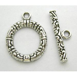 Tibetan Silver Toggle Clasps Non-Nickel