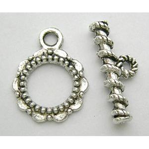 Tibetan Silver Toggle Clasps Non-Nickel