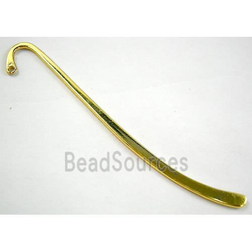 Golden Bookmark, Tibetan Silver Non-Nickel