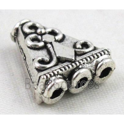 tibetan silver spacer bead, non-nickel