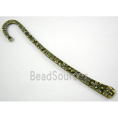 Bookmark, Antique Bronze, Tibetan Silver Non-Nickel