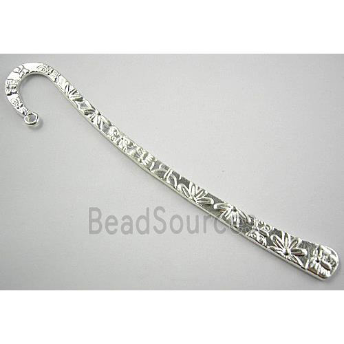 Silver Plated Bookmark, Tibetan Silver Non-Nickel