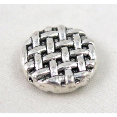 tibetan silver spacer bead, non-nickel