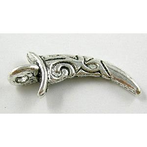 Tibetan Silver dagger Pendant Non-Nickel