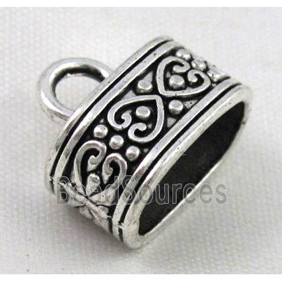 tibetan silver pendant bead, non-nickel