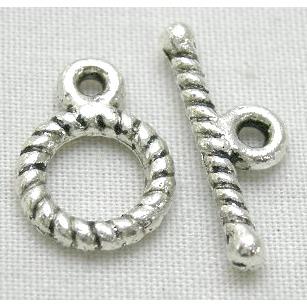 Tibetan Silver Toggle Clasps Non-Nickel