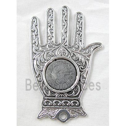 tibetan silver Hamsa Hand Pendant non-nickel