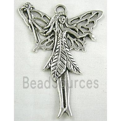 Angel, Tibetan Silver Charms Non-Nickel