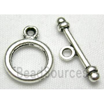 Tibetan Silver toggle clasps non-nickel