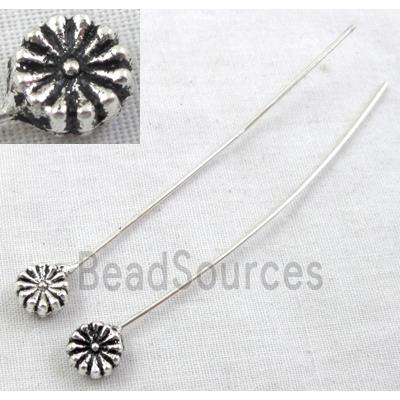 Tibetan Silver pin Charms Non-Nickel