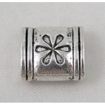 tibetan silver spacer bead, non-nickel