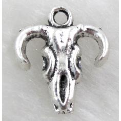 Horn Charms, Tibetan Silver Non-Nickel