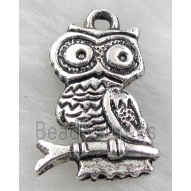 Tibetan Silver Owl Charms Non-Nickel