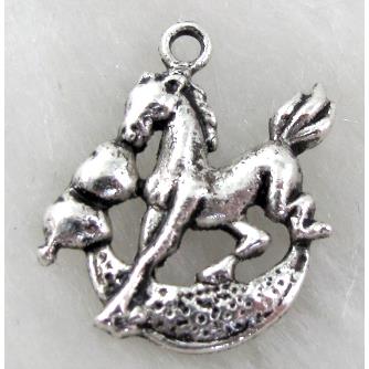 horse, Tibetan Silver pendant Non-Nickel