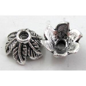 BeadCap, Tibetan Silver Non-Nickel