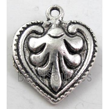 heart, Tibetan Silver pendant non-nickel