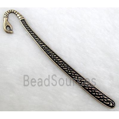 Snake Bookmark, Tibetan Silver Non-Nickel, Bronze