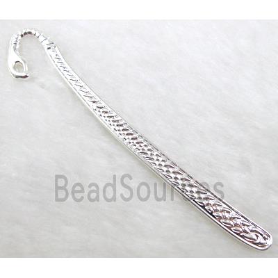 Snake Bookmark, Silver plated Tibetan Silver Non-Nickel