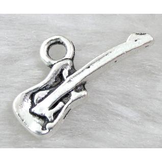 Tibetan Silver guitar pendant non-nickel