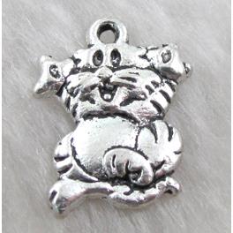 cats, Tibetan Silver pendant Non-Nickel