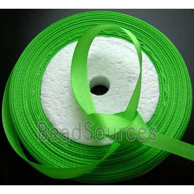 Spring Green Satin Ribbon