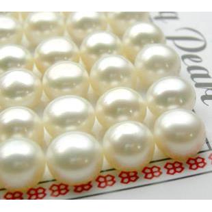 Cabochon Fresh Water Pearl, white, AA grade