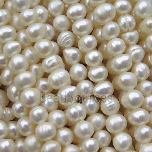 white Freshwater Pearl beads