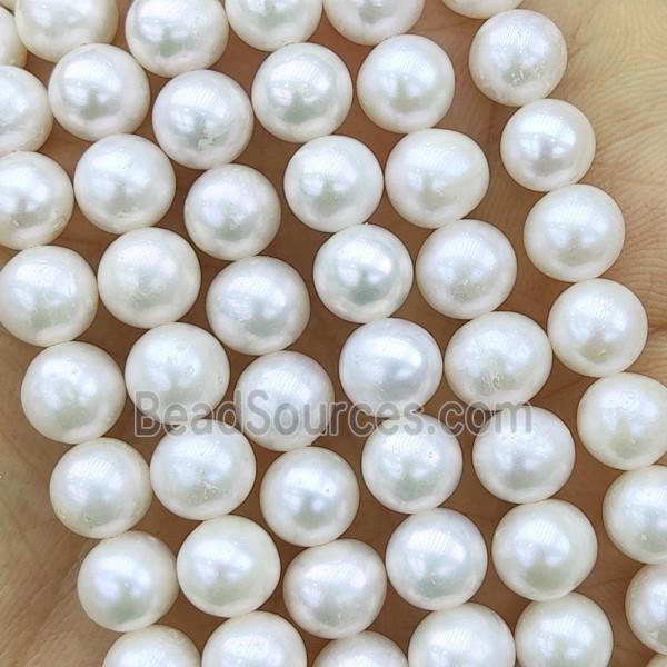 Natural Freshwater Pearl Round Beads AAA-Grade