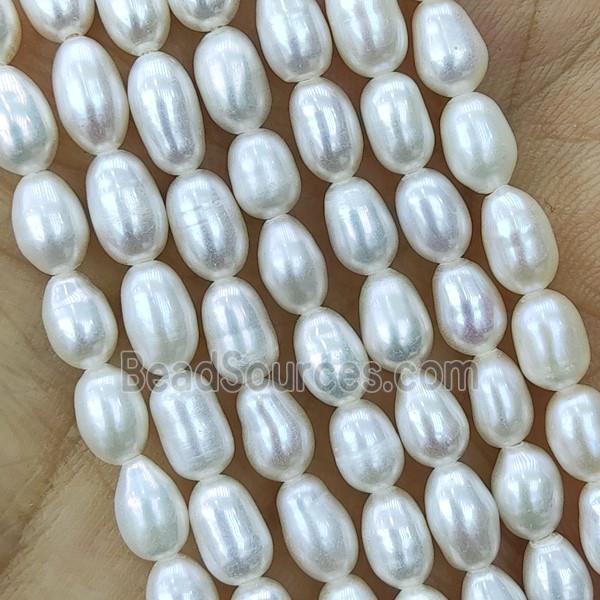 white Freshwater Pearl rice Beads