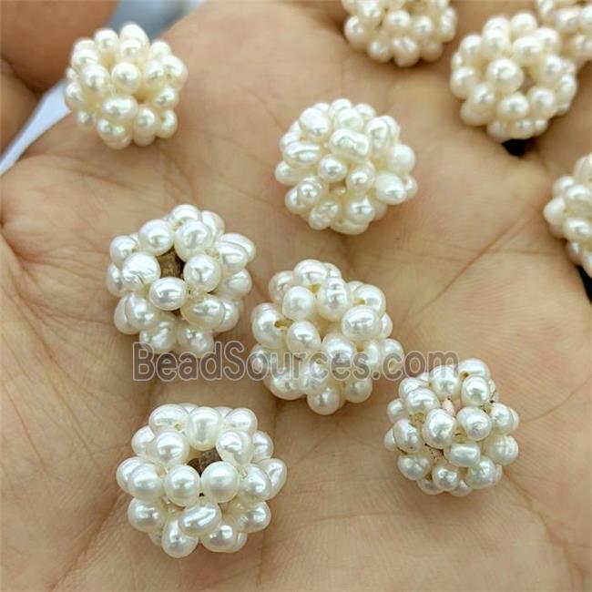 White Pearl Beads Ball Round