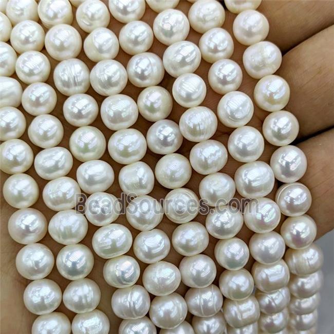 White Pearl Beads B-Grade