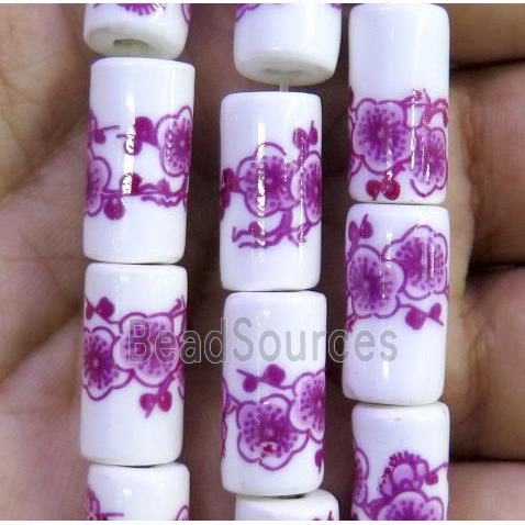 Porcelain beads, tube