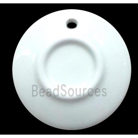 Porcelain circle pendant