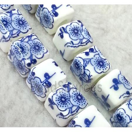 Porcelain beads, cube