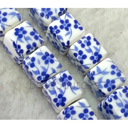 Porcelain beads, cube