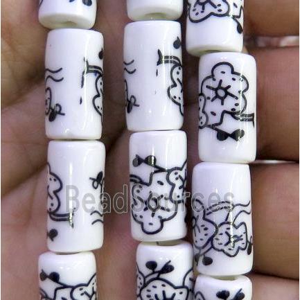 Porcelain beads, tube