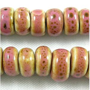 Oriental Porcelain Rondelle Beads