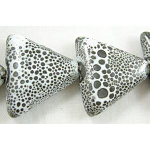 Oriental Porcelain triangle Beads