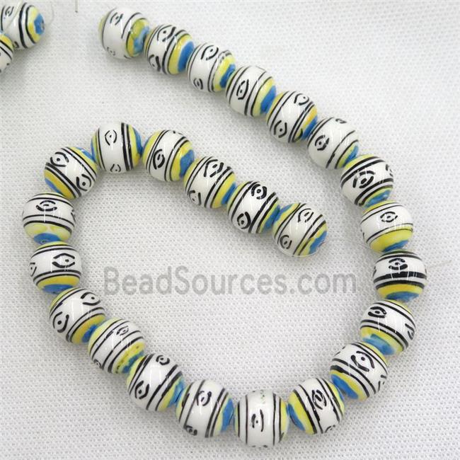 round Oriental Porcelain beads