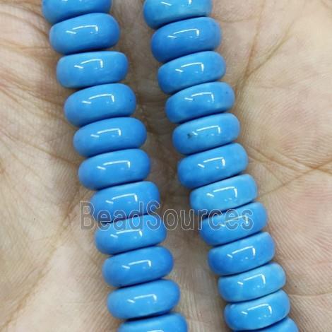 Blue Porcelain Heishi Beads