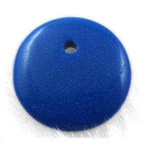 LapisBlue Resin Coin Pendant