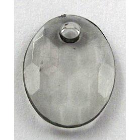 Acrylic Bead,Transparent, Gray