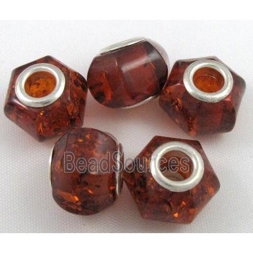 Amber Beads, NR, red