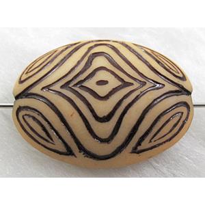 Antique Style plastic bead, oval