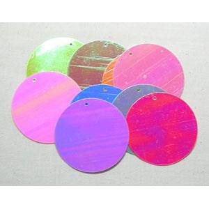 mixed Plastic Flake, flat-round