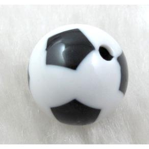 Resin Football Beads