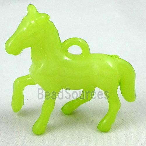 resin pendant, horse