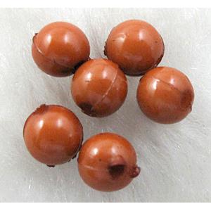 Plastic round Beads, Coffee