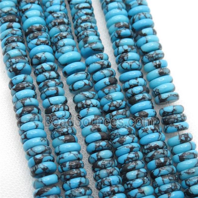 blue Assembled Turquoise heishi beads