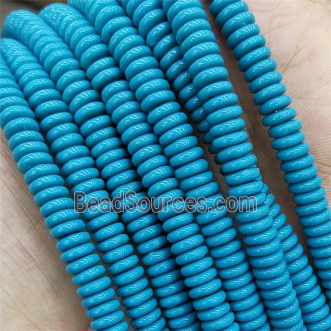 turqblue Resin heishi beads